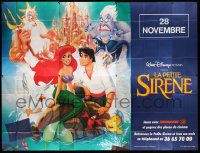 5p614 LITTLE MERMAID advance French 8p '89 great art of Ariel & cast, Disney cartoon!
