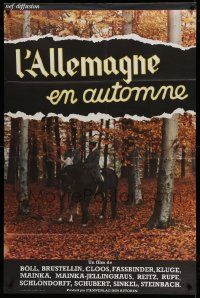 5p627 GERMANY IN AUTUMN French 31x46 '78 Rainer Werner Fassbinder + nine, Deutschland im Herbst!