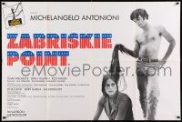 5p639 ZABRISKIE POINT French 32x47 R90s Michelangelo Antonioni's bizarre teen sex movie, different!