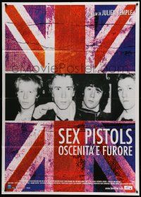 5p160 FILTH & THE FURY Italian 1p '00 Julien Temple's Sex Pistols punk rock documentary!