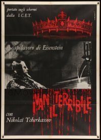5p183 IVAN THE TERRIBLE PART ONE Italian 1p R60s Sergei Eisenstein biography, art by Borghesi!