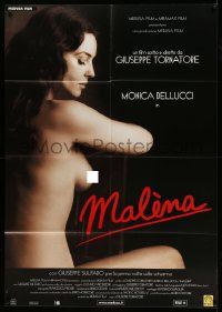 5p200 MALENA Italian 1p '00 Guiseppe Tornatore, close up of beautiful naked Monica Bellucci!