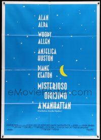 5p202 MANHATTAN MURDER MYSTERY Italian 1p '93 Woody Allen, Anjelica Huston, Diane Keaton, Alan Alda