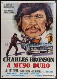 5p216 MR. MAJESTYK Italian 1p '74 best Ciriello art of Charles Bronson, written by Elmore Leonard!