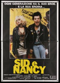 5p095 SID & NANCY Italian 2p '86 Gary Oldman & Chloe Webb, The Sex Pistols, directed by Alex Cox!