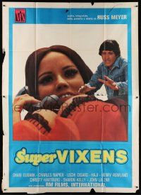 5p098 SUPER VIXENS Italian 2p '77 Russ Meyer, different image of super sexy Shari Eubank!