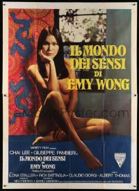 5p112 YELLOW EMANUELLE Italian 2p '76 Il mondo dei sensi di Emy Wong, sexy naked Chai Lee!