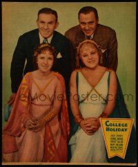 5p020 COLLEGE HOLIDAY jumbo LC '36 Jack Benny, George Burns, Gracie Allen & Mary Boland portrait!