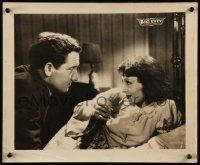 5p003 BIG CITY 14x17 still #3 '37 Spencer Tracy looks at Luise Rainer eating ice cream in bed!