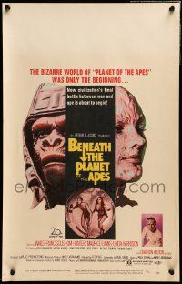 5p323 BENEATH THE PLANET OF THE APES WC '70 sci-fi sequel, what lies beneath may be the end!