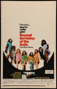 5p326 BEYOND THE VALLEY OF THE DOLLS WC '70 Russ Meyer's girls who are old at twenty!