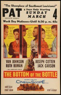 5p339 BOTTOM OF THE BOTTLE WC '56 alcoholic Van Johnson, Joseph Cotten, Ruth Roman, Jack Carson