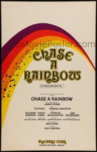 5p357 CHASE A RAINBOW stage play WC '80 Broadway musical directed by Sue Lawless!