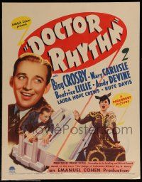 5p387 DOCTOR RHYTHM WC '38 different image of Bing Crosby, Beatrice Lillie & Andy Devine!