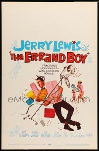 5p394 ERRAND BOY WC '62 screwball Jerry Lewis fractures Hollywood w/a million howls!