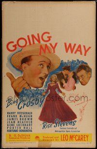 5p416 GOING MY WAY WC '44 Bing Crosby, Rise Stevens & Barry Fitzgerald in Leo McCarey's classic!