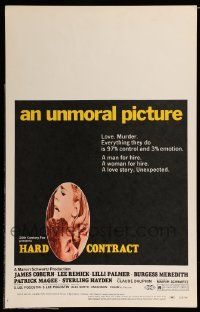 5p421 HARD CONTRACT WC '69 everything James Coburn & Lee Remick do is 97% control & 3% emotion!
