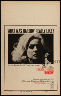 5p424 HARLOW WC '65 full-length artwork of sexy Carroll Baker in the title role!