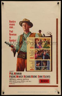 5p432 HOMBRE WC '66 full-color image of Paul Newman, Fredric March, directed by Martin Ritt