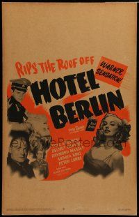 5p433 HOTEL BERLIN WC '45 sexy Faye Emerson, Helmut Dantine, Andrea King, Peter Lorre, WWII