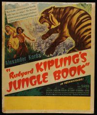 5p446 JUNGLE BOOK WC '42 directed by Zoltan Korda, Sabu, Rudyard Kipling story!