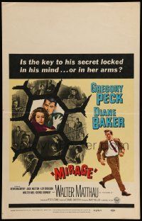 5p480 MIRAGE WC '65 is the key to Gregory Peck's secret in his mind, or in Diane Baker's arms?