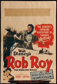 5p528 ROB ROY WC '54 Disney, Richard Todd as The Scottish Highland Rogue, supreme adventure!