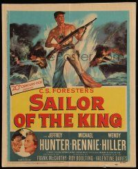 5p534 SAILOR OF THE KING WC '53 Roy Boulting, Jeff Hunter, Michael Rennie, C.S. Forester