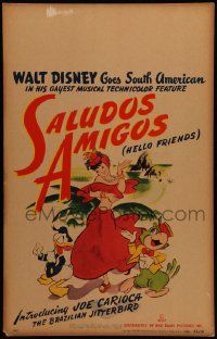 5p535 SALUDOS AMIGOS WC '44 Walt Disney goes South American with Donald Duck & Joe Carioca!