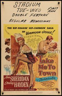 5p569 TAKE ME TO TOWN WC '53 the saga of sexy Ann Sheridan & the men she fooled, Sterling Hayden