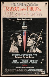 5p607 WUSA WC '70 Paul Newman, Joanne Woodward, cool political conspiracy artwork!
