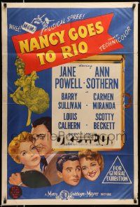 5r350 NANCY GOES TO RIO Aust 1sh '50 Jane Powell, Ann Sothern, Barry Sullivan, Carmen Miranda