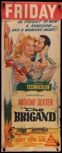 5r401 BRIGAND Aust daybill '52 Anthony Dexter, Jody Lawrance, inspired by Alexandre Dumas!