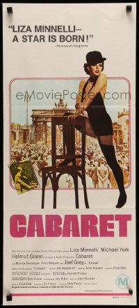 5r405 CABARET Aust daybill '72 Liza Minnelli sings & dances in Nazi Germany, Bob Fosse!