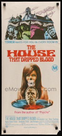 5r485 HOUSE THAT DRIPPED BLOOD Aust daybill '71 Christopher Lee, Vampires! Voodoo! Vixens!