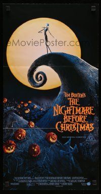 5r537 NIGHTMARE BEFORE CHRISTMAS Aust daybill '93 Tim Burton, Disney, great Halloween horror image