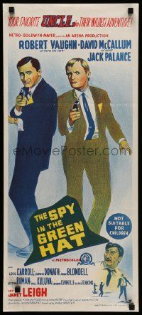 5r567 SPY IN THE GREEN HAT Aust daybill '66 Robert Vaughn & David McCallum, Man from U.N.C.L.E.!