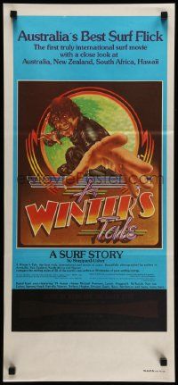 5r595 WINTER'S TALE Aust daybill '70s Sheppard-Usher, cool surfing documentary!