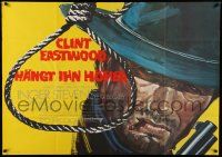 5r209 HANG 'EM HIGH German 33x47 '68 Eastwood, they hung the wrong man & didn't finish the job!