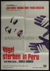 5r227 BIRDS IN PERU German '68 sexy Jean Seberg portraits, she would use anyone to find love!