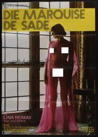 5r243 DIE MARQUISE VON SADE German '80 Jesus Franco, different image of almost naked Lina Romay!