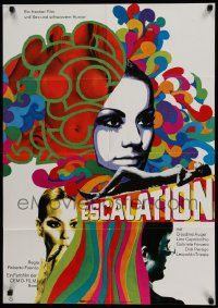 5r249 ESCALATION German '68 wild different image of completely nude girl with body art!
