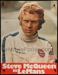 5r277 LE MANS teaser German '71 driver Steve McQueen in personalized uniform, white title design!