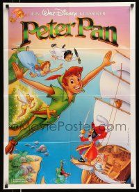 5r297 PETER PAN German R89 Walt Disney animated cartoon classic, flying art by Bill Morrison!