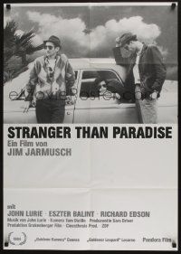 5r319 STRANGER THAN PARADISE German '84 Jim Jarmusch, John Lurie, Eszter Balint in car!