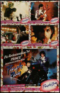 5r605 PURPLE RAIN German LC poster '84 one with Prince on motorcycle, in his first motion picture!