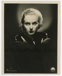 5r030 CAROLE LOMBARD German 8 x 10 still '35 wonderful intense staring close up w/black background