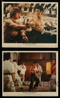 5r013 RETURN OF THE DRAGON 8 color English FOH LCs '74 images of Bruce Lee, The Way of the Dragon!