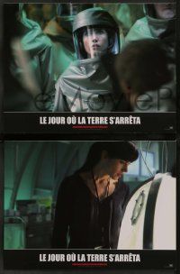 5r862 DAY THE EARTH STOOD STILL 8 French LCs '08 great images of Keanu Reeves, Jennifer Connelly!