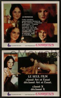 5r825 EXHIBITION 10 French LCs '75 Claudine Beccarie, different x-rated images!